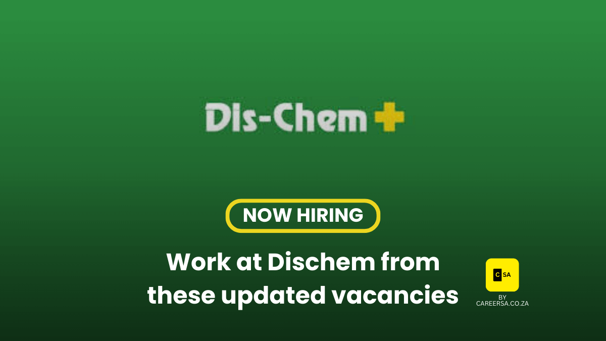 Dis-chem careers dischem stores cleaners