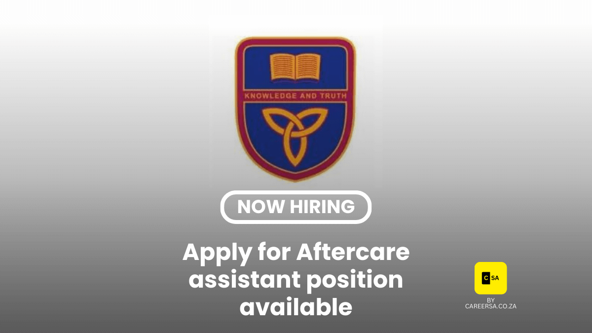 Aftercare Assistant brought to you by careersa.co.za